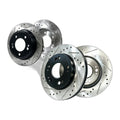 Front Rear Drilled Rotors Ceramic Brake Pads for Hyundai Accent 2012 2013 2014