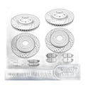 Front Rear Brake Rotors Pads Kit for Ford Explorer 13-2019 Standard Duty Brakes