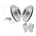 Front Drilled Brake Rotors Ceramic Brake Pads Kits for Toyota 4Runner Tacoma