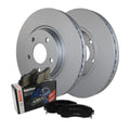 Front Brake Kit 296mm Disc Rotors & Bosch Ceramic Pads For Cobalt Malibu G6 Aura