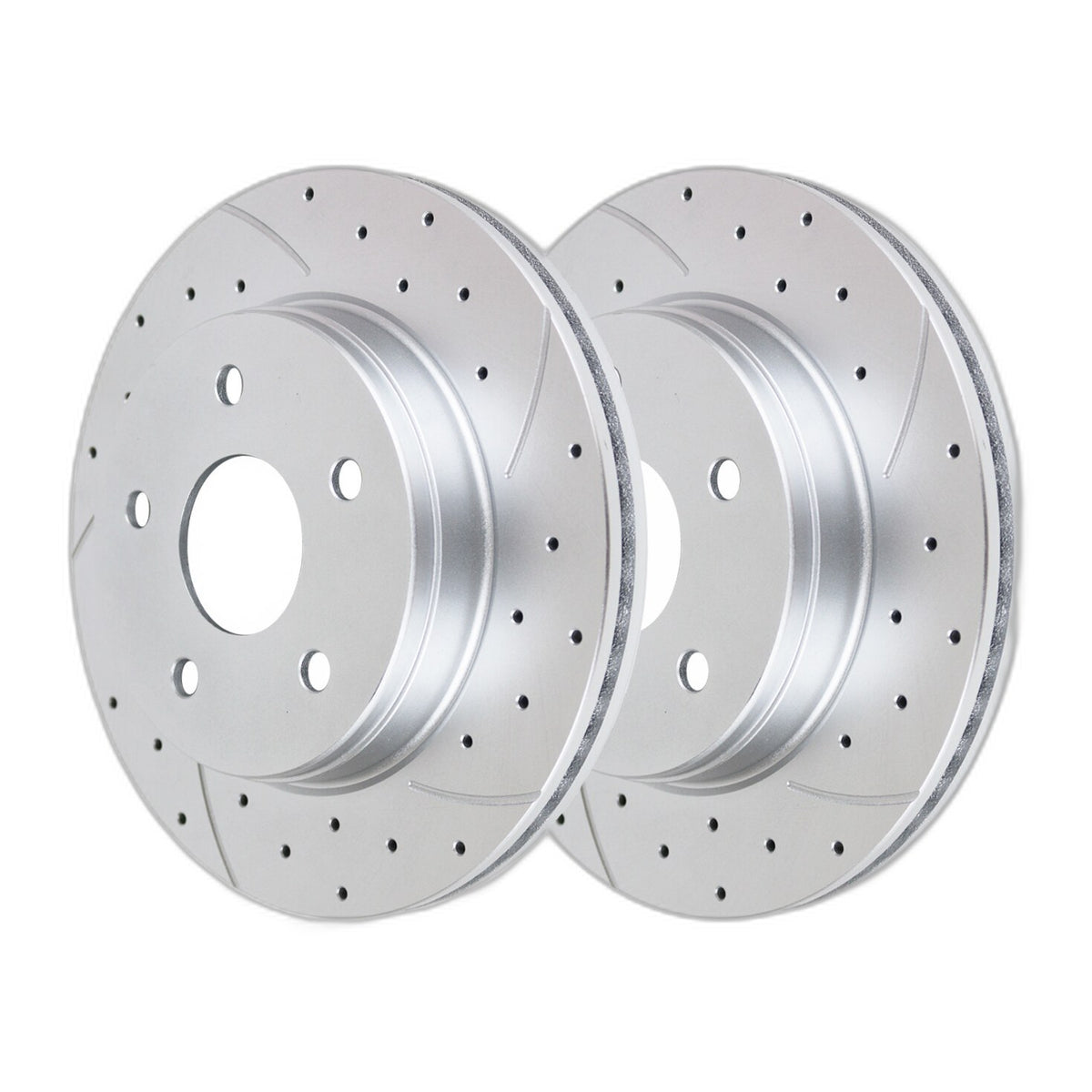 Drilled Front Brake Rotors Ceramic Pads for Dodge Ram 1500 Slotted Kit Brakes