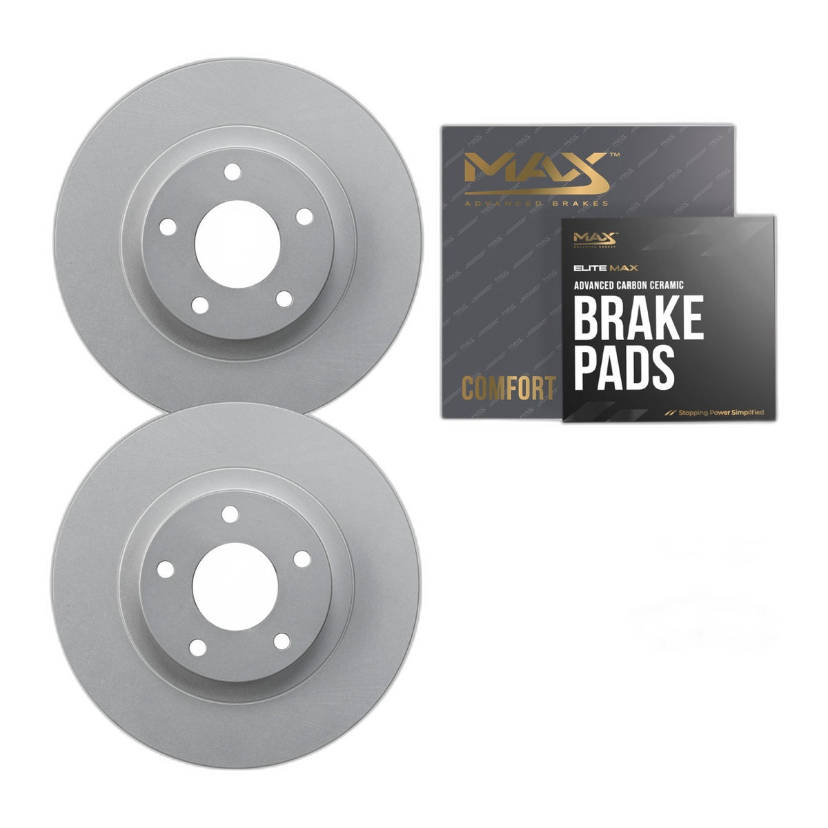 Front Geomet Brake Rotors + Pads for Ford F150 6Lug Expedition Navigator