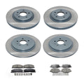 DuraGo Front Rear Disc Brake Rotors & TRW Ceramic Pads Kit for Ford Explorer