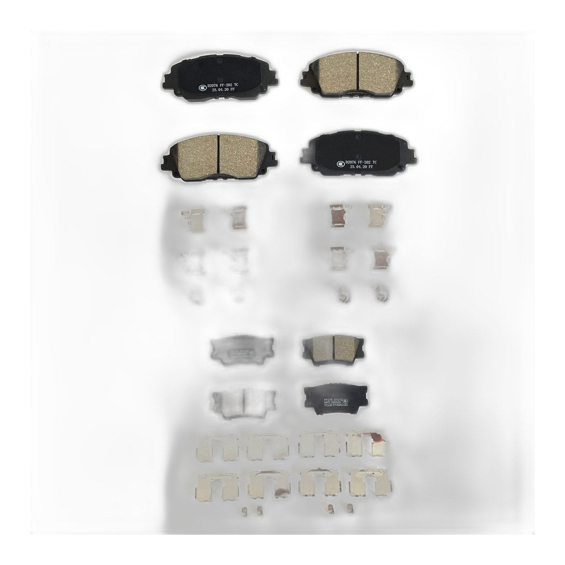Front Rear Ceramic Brake Pads Set For Toyota Camry 2018 2019 2020 2021 2022 2023