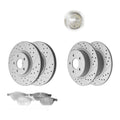 Front & Rear Brake Rotors + Ceramic Pads For 2013-2016 2017 Ford C-Max Escape