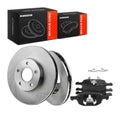 A-Premium 10.94 inch (278mm) Front Vented Brake Rotors and Ceramic Pads Kit