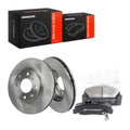 A-Premium 9.45 inch (240mm) Front Vented Brake Rotors and Ceramic Pads Kit