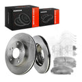 A-Premium 10.31 inch (262mm) Front Vented Brake Rotors and Ceramic Pads Kit