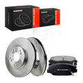 A-Premium 11.10 inch (282mm) Front Vented Brake Rotors and Ceramic Pads Kit