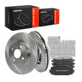 A-Premium 10.04 inch (255.1mm) Front Vented Brake Rotors & Ceramic Pads Kit