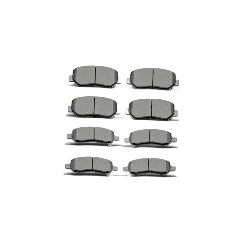 D1623 D1647 Front Rear Ceramic Brake Pads With Clips Set for 2013-2016 For