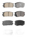 8PCS Rear Semi-Metallic & Front Ceramic Brake Pads Set for Chevy Equinox