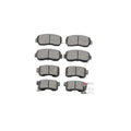 Ceramic Brake Pads Front Rear Replacement Set, Disc Brake Pad Kit D1308 D1309