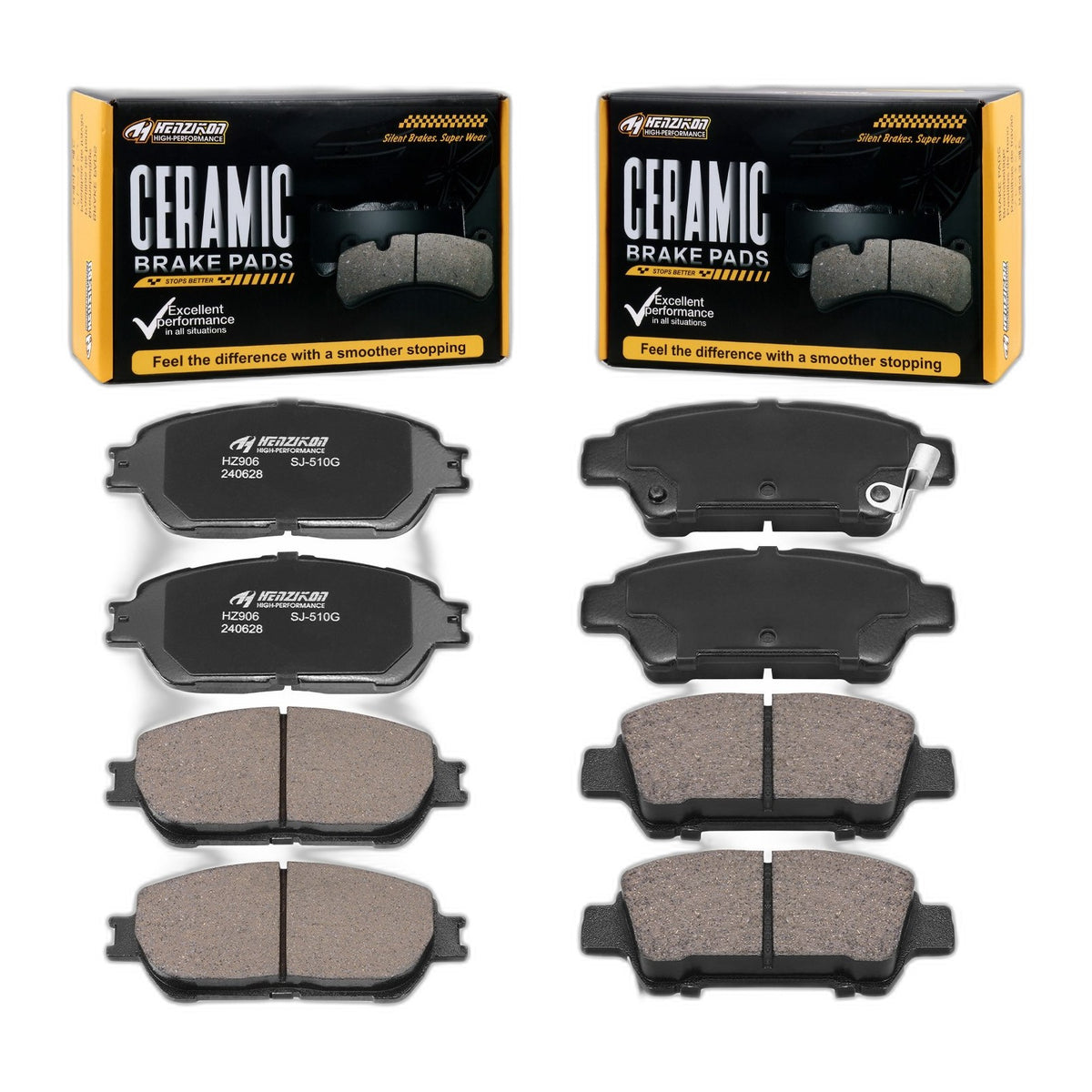 8Pcs Front & Rear Ceramic Brake Pads Set ForToyota Sienna P995 P906 2004-2010