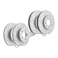 Front Rear Disc Rotors Ceramic Brake Pads Kit For Buick Chevrolet Equinox Gmc