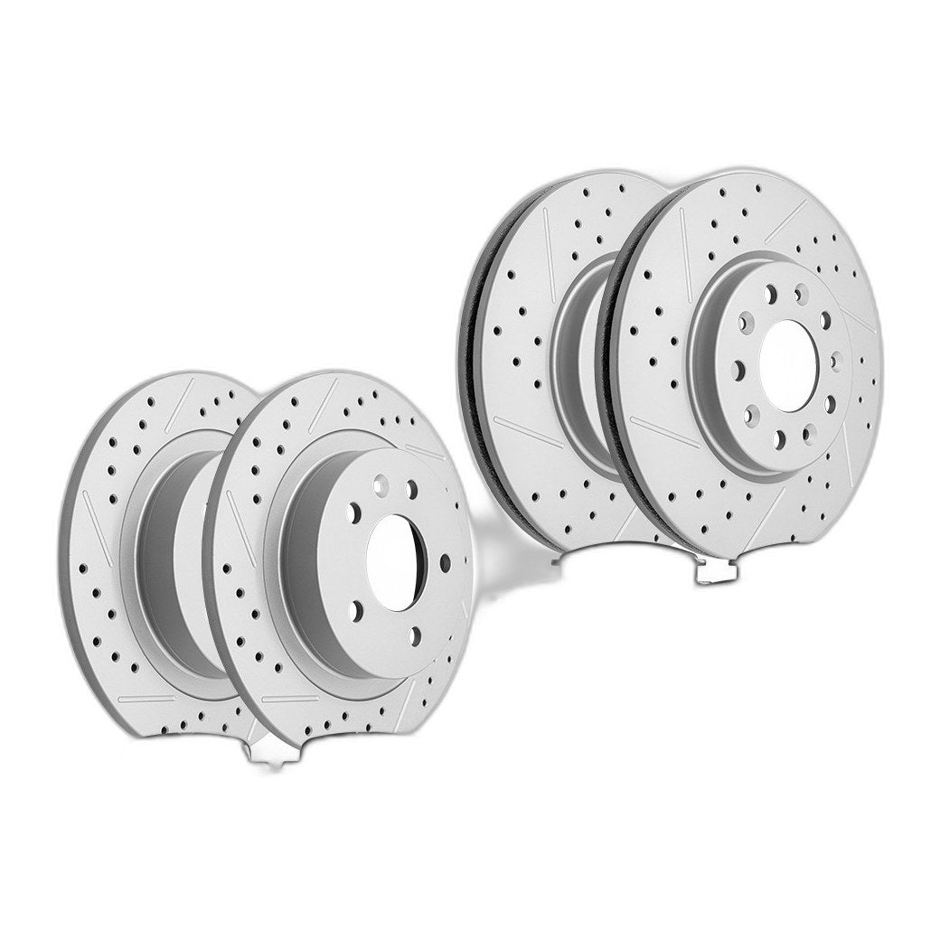 Front Rear Disc Rotors Ceramic Brake Pads Kit For Buick Chevrolet Equinox Gmc