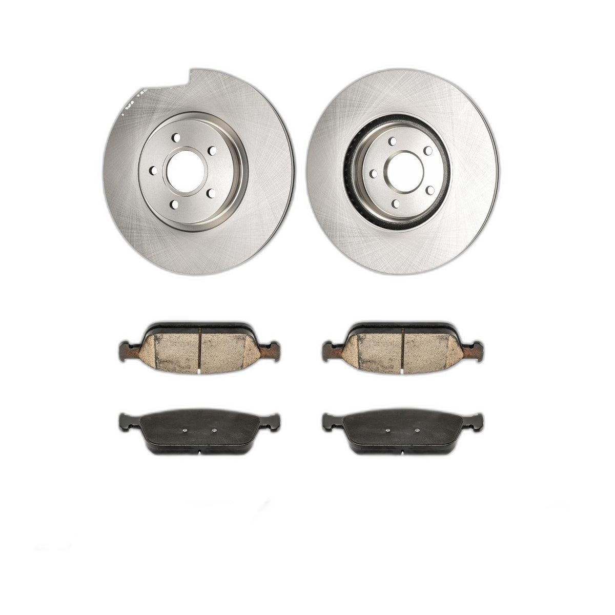 2x Front Brake Rotors 4x Front Brake Pads Kit Fits Ford Escape 14-17 2.0L P-1645