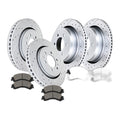 for 2012-20 Ford F-150 6 Lugs Front Rear Drilled Rotors Discs Brake Pads Kit