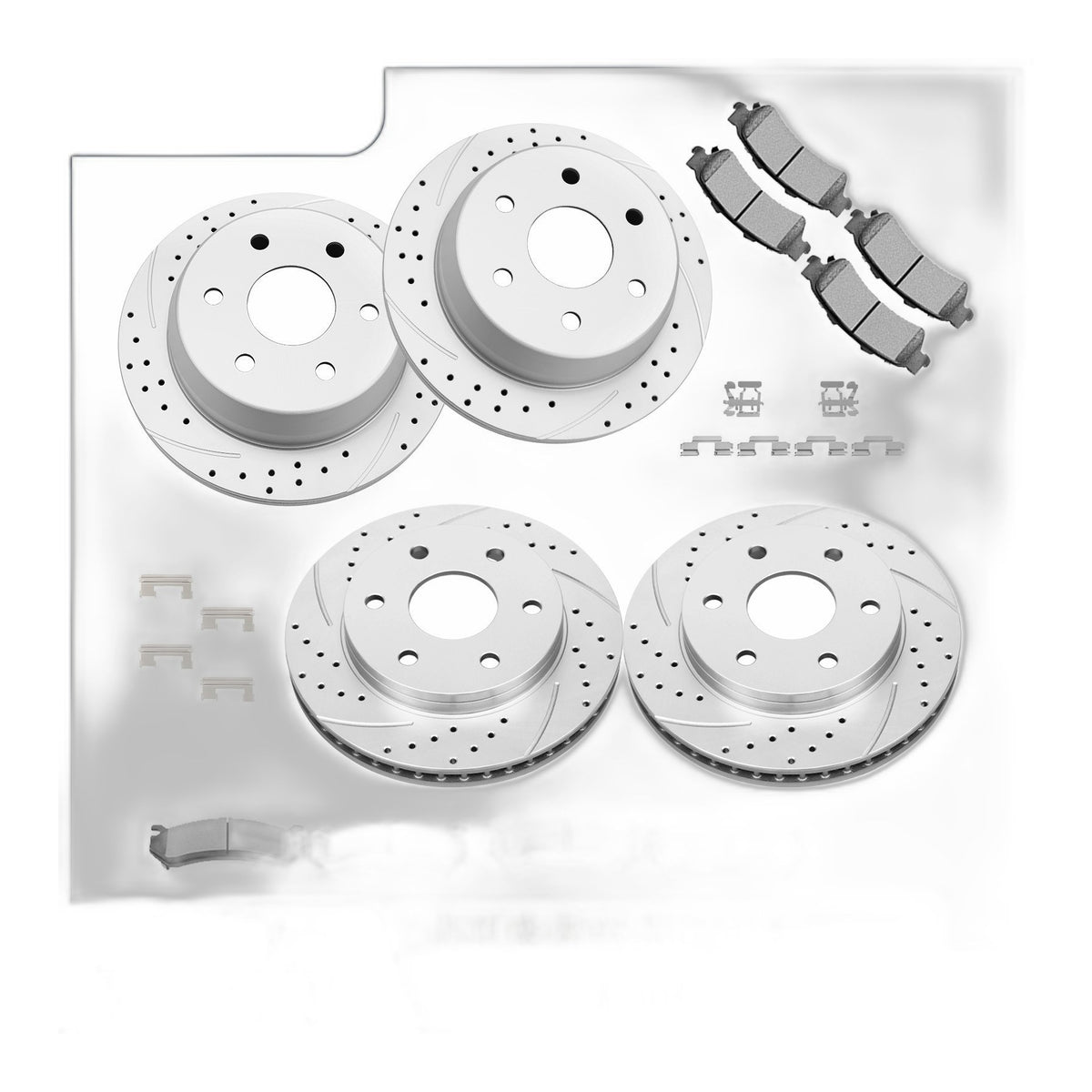 Front Rear Brake Rotors Pads Kit for GMC SIERRA 1500 1999-2006 SAFARI 2003-2005