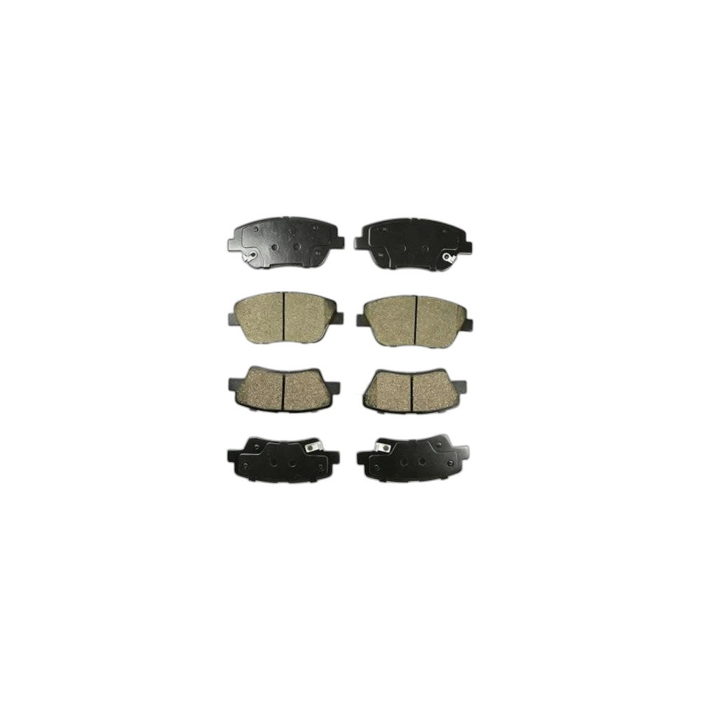Front Rear Ceramic Brake Pads Sets [8PCS] Compatible with 2011-2015 D1444 D1445
