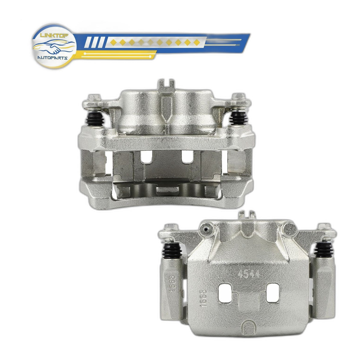 Front Brake Caliper Pair with Bracket For 2014-2018 Infiniti Q50 Nissan Rogue