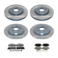 DuraGo Front Rear Disc Brake Rotors and TRW Ceramic Pads Kit for Ford Explorer