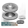 Front Brake Rotors Pads Kit for 2007 - 2014 Ford Edge 2007 - 2015 Lincoln MKX