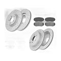 [Front+Rear] Drilled Brake Rotors Ceramic Pads for 2007 2008-2010 Ford Edge MKX