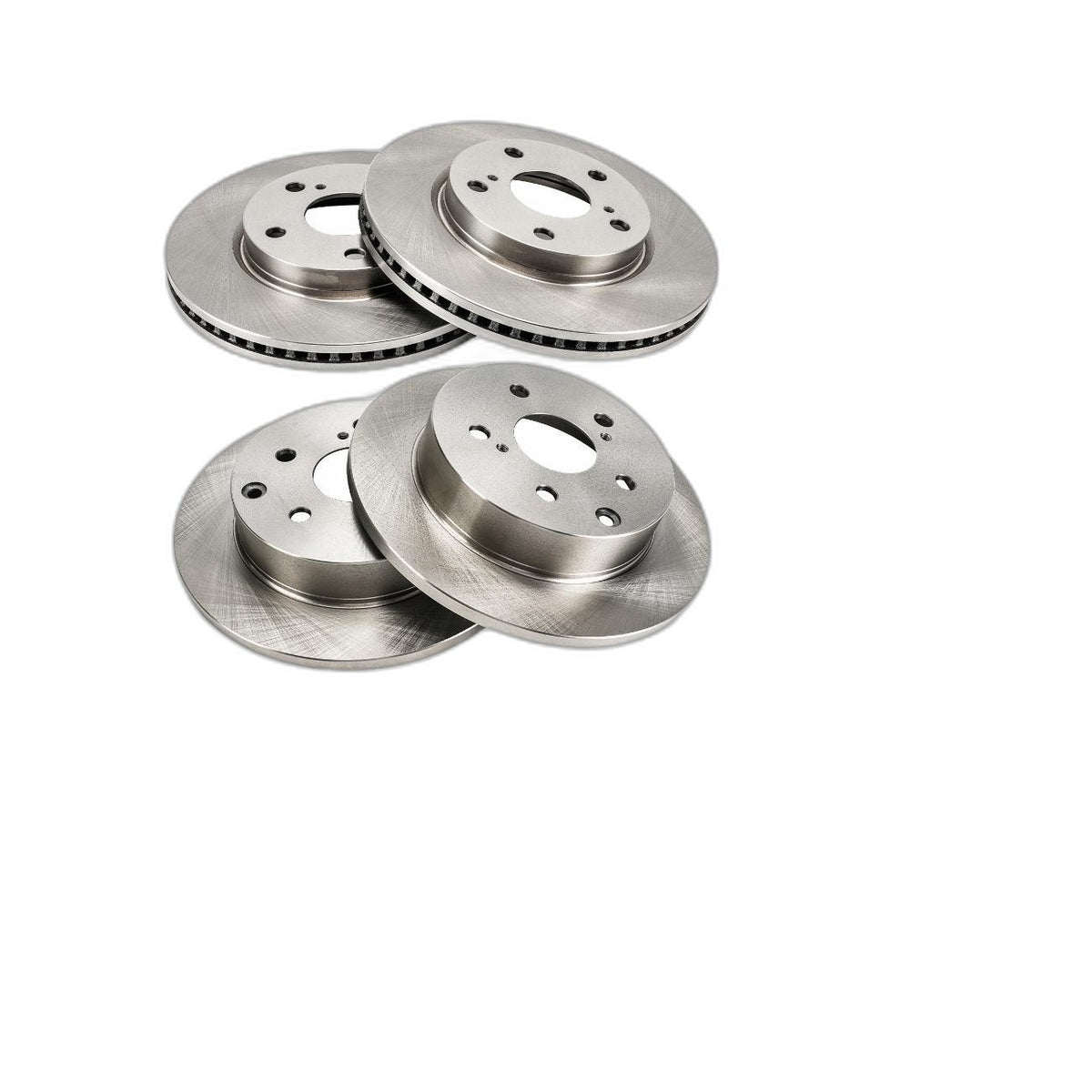 Front Rear Brake Rotors and Brake Pads Kit for 06-12 16-17 Toyota RAV4 2.4L 2.5L