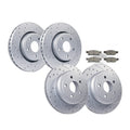 12.99" Front Rear Rotors Brake Pads for 2011 - 2020 Grand Cherokee Dodge Durango