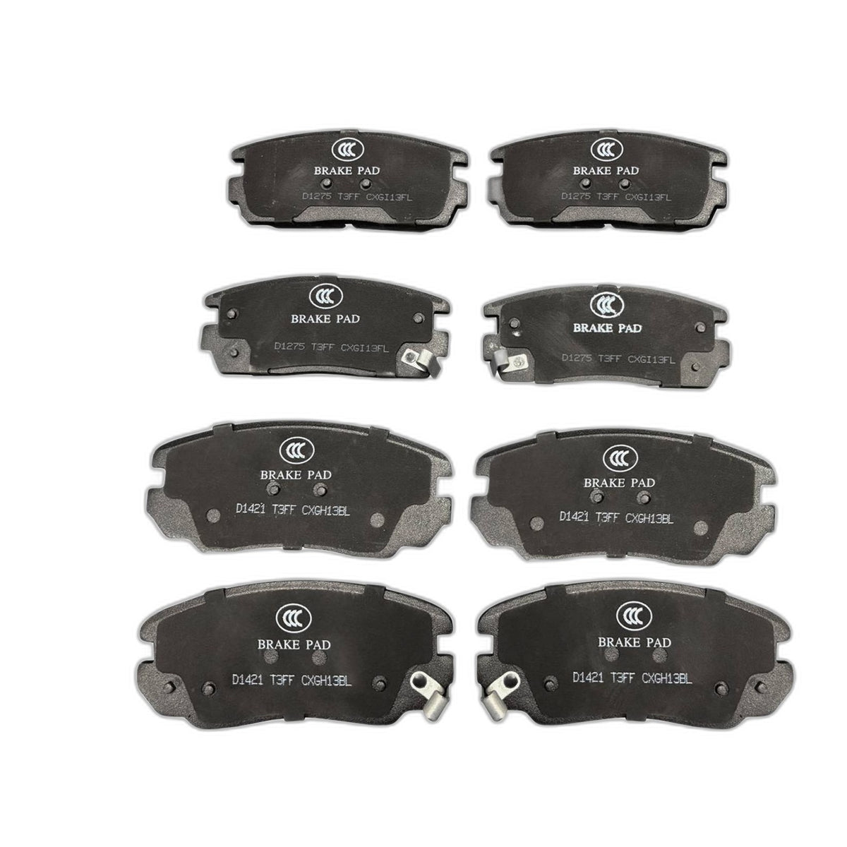 Front & Rear Ceramic Brake Pads Set Fits Chevy Equinox GMC Terrain 2010-2017