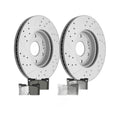 Front Drilled Brake Rotors Brake Pads Kit for Escalade ESV Silverado Sierra 1500