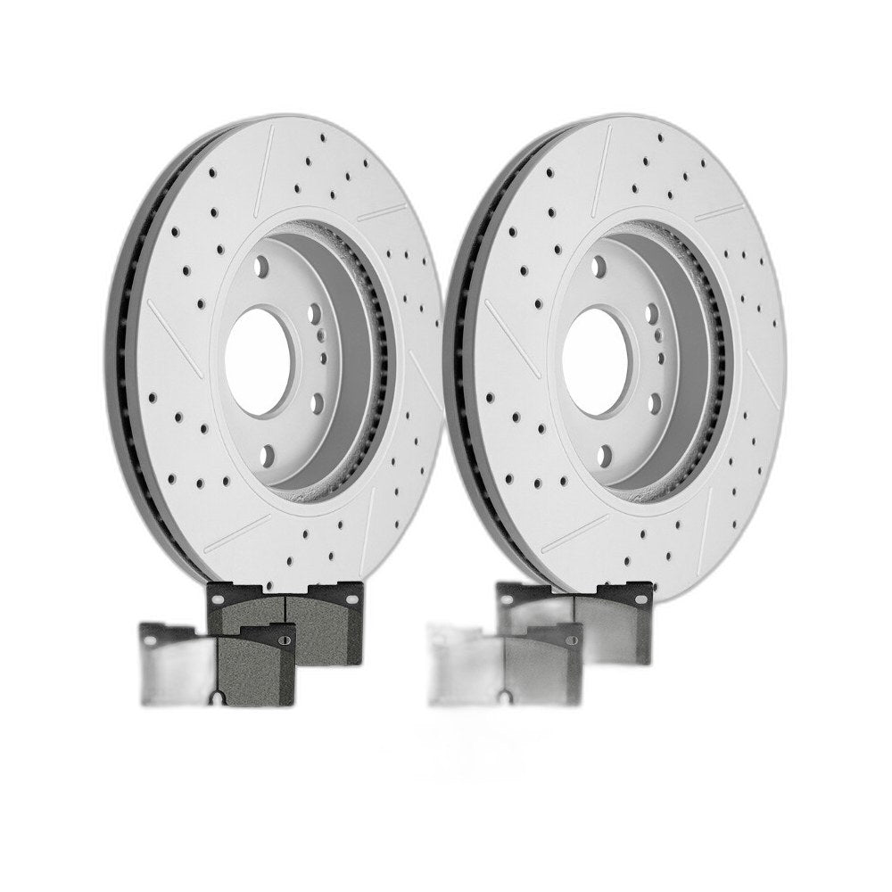 Front Drilled Brake Rotors Brake Pads Kit for Escalade ESV Silverado Sierra 1500