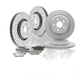 Front Rear Brake Rotors And Ceramic Pads Kit for Lincoln Nautilus MKX Ford Edge