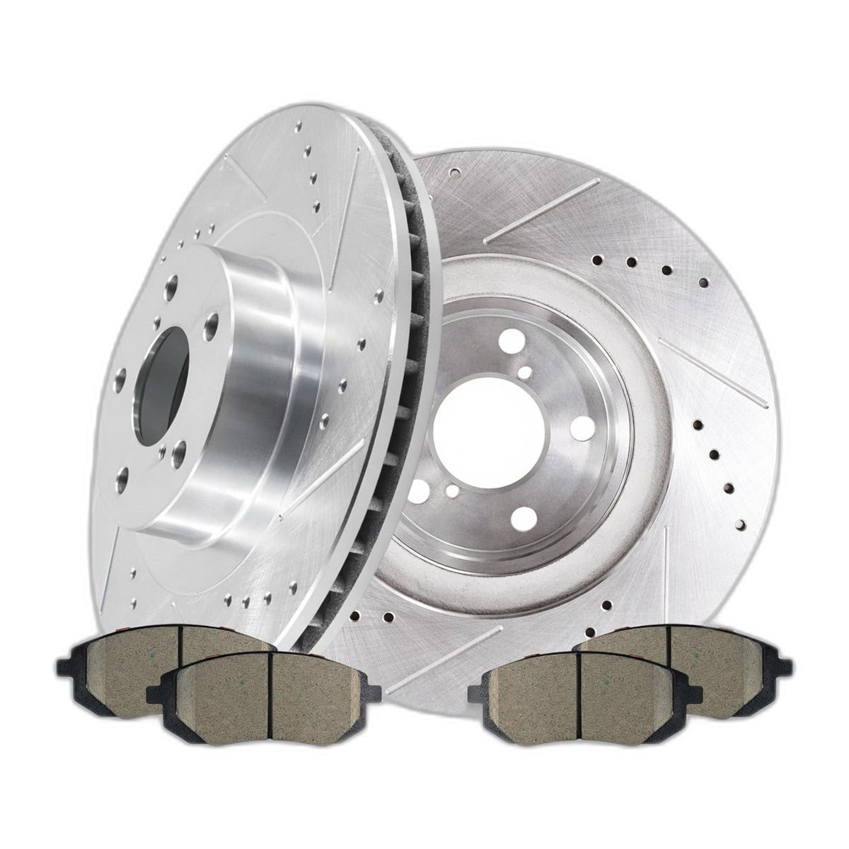 11.54'' Front Drilled Rotors Brake Pads for Baja Forester Impreza Legacy Outback