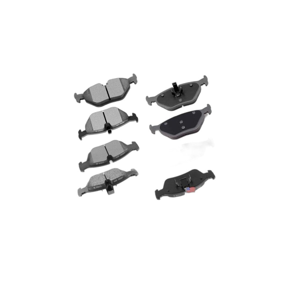 D781 D763 Front Rear Ceramic Brake Pads Kits 8pcs Front[D781] + Rear[D763]