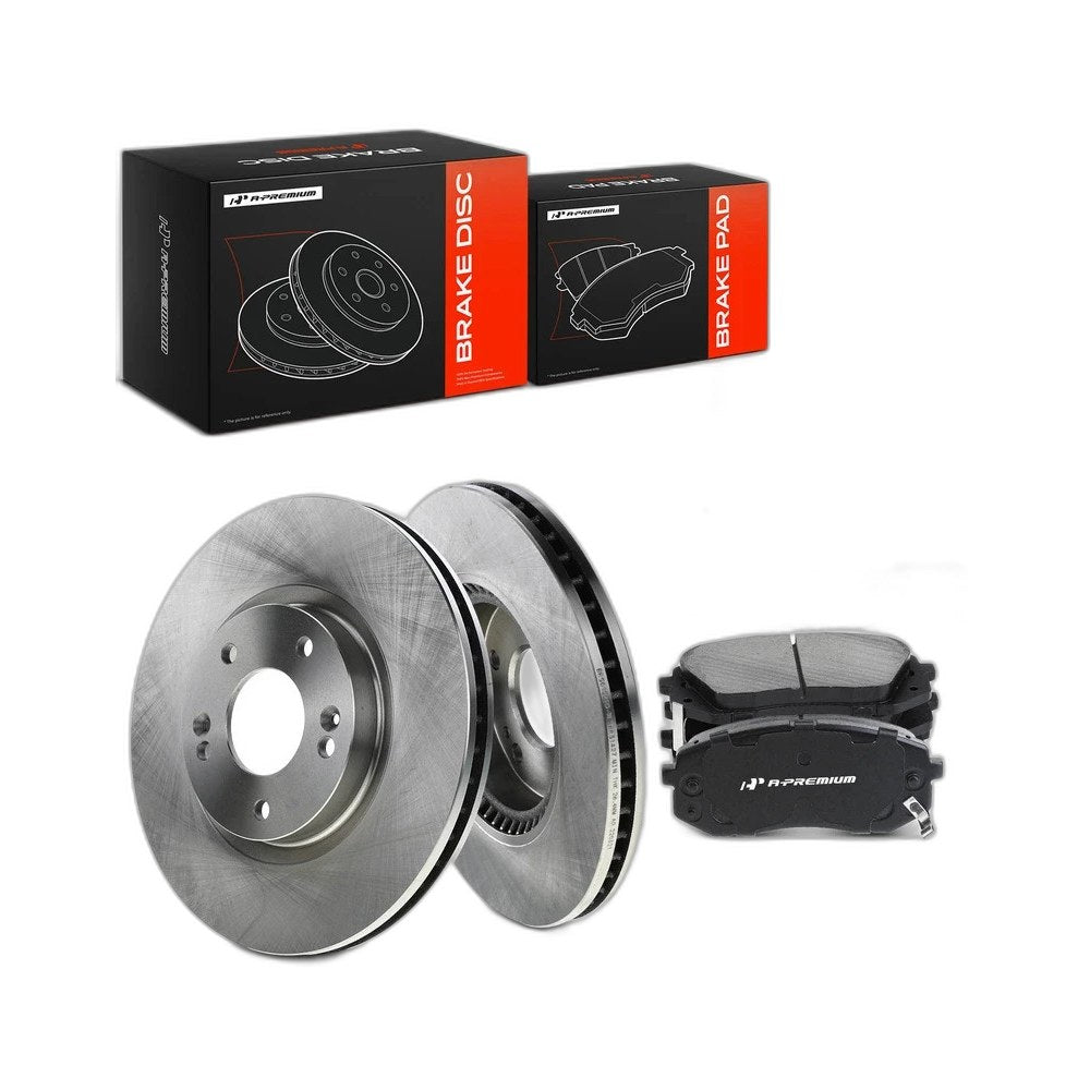 Front Disc Brake Rotors Ceramic Brake Pads Kit for Hyundai Tucson Kia Sportage
