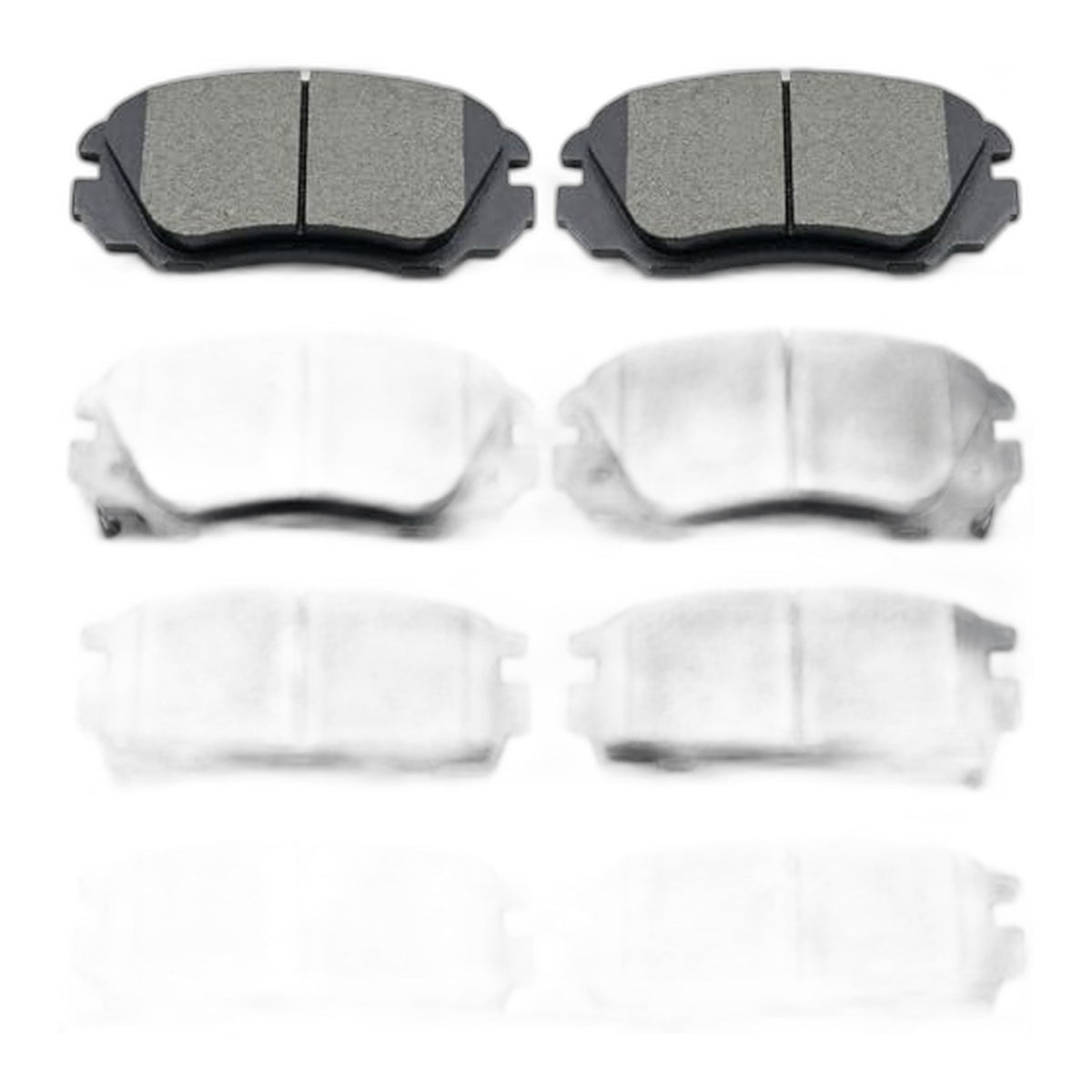 D1275 D1421 Front Rear Ceramic Brake Pads Set for 2010-2017 Chevrolet Equ...