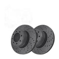 Rear Drilled Slotted Brake Rotors Pair for Ram 2500 2024