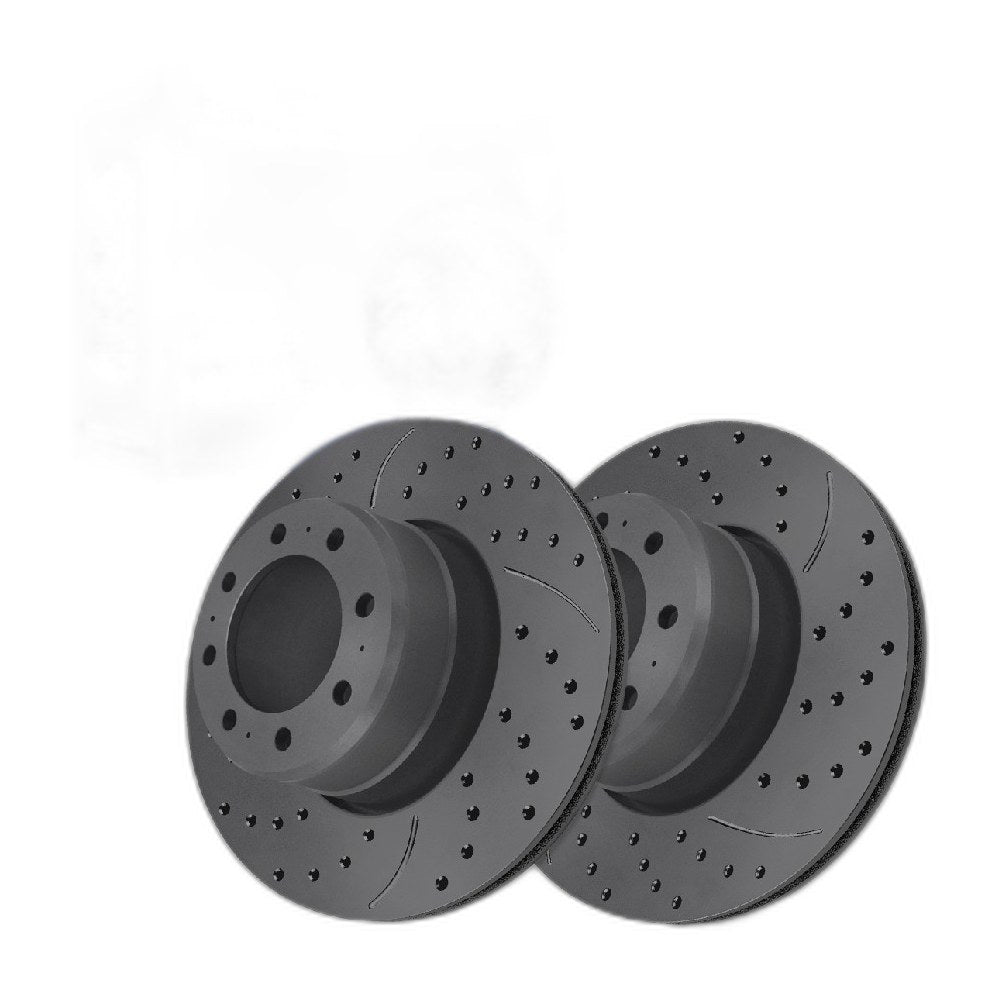 Rear Drilled Slotted Brake Rotors Pair for Ram 2500 2024
