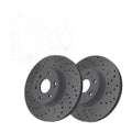 Front Drilled Slotted Brake Rotors Pair for Chevy Silverado 1500 2024