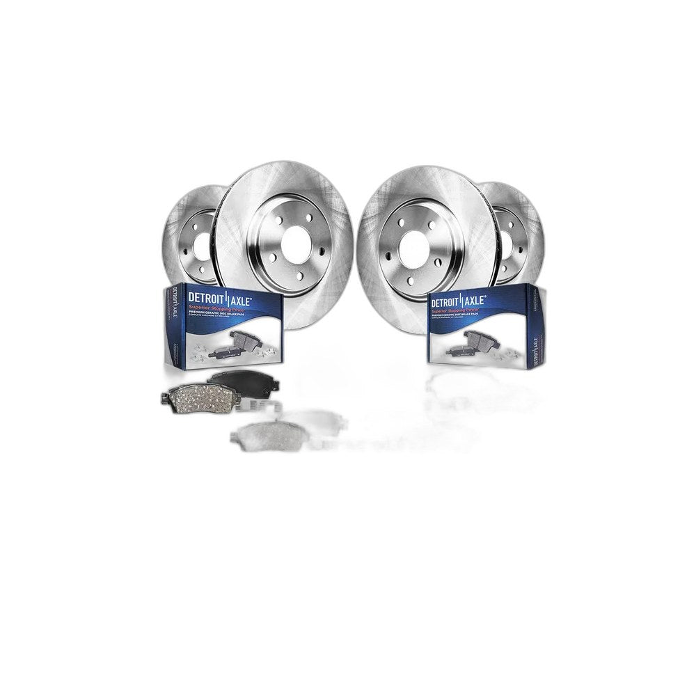 Front Rear Disc Brake Rotors and Pads Kit for 2007 - 2010 Ford Edge Lincoln MKX