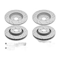 Front Rear Brake Rotors & Ceramic Pads for 2015 - 2023 Ford Edge Lincoln MKX
