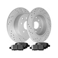 Rear Brake Rotors & Ceramic Brake Pads Kit for 2002 - 2018 Nissan Altima