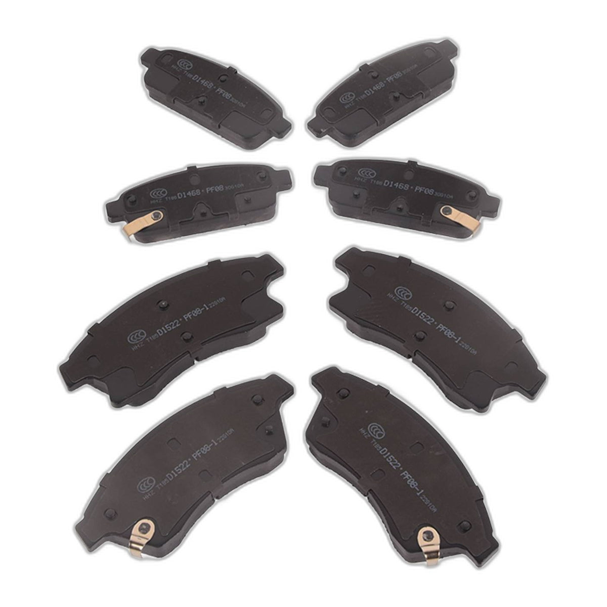 For Chevy Cruze Limited Sonic Buick Verano Front & Rear Ceramic Brake Pads Set