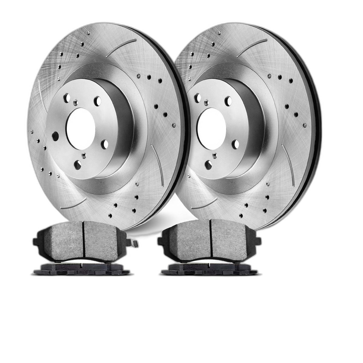 Front Disc Brake Rotors And Ceramic Pads Kit For Subaru Outback Legacy 06-12