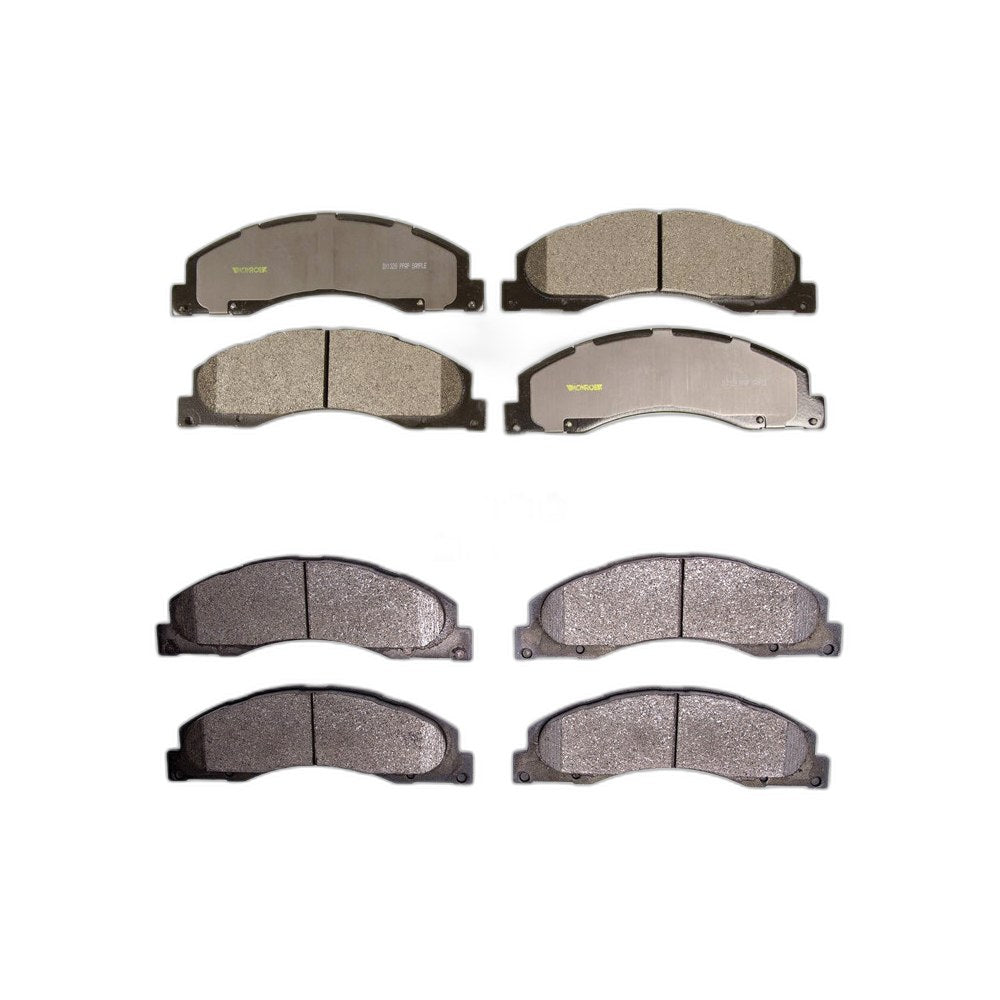 Front & Rear Ceramic Brake Pads Set For Ford E-150 E-250 E-350 E-450 Super Duty