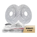 REAR Brake Rotors and Pads Kit for Dodge Journey Volkswagen Routan Drilled