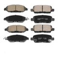 Front & Rear Premium Ceramic Brake Pads Set For Infiniti JX35 QX60 Nissan Murano