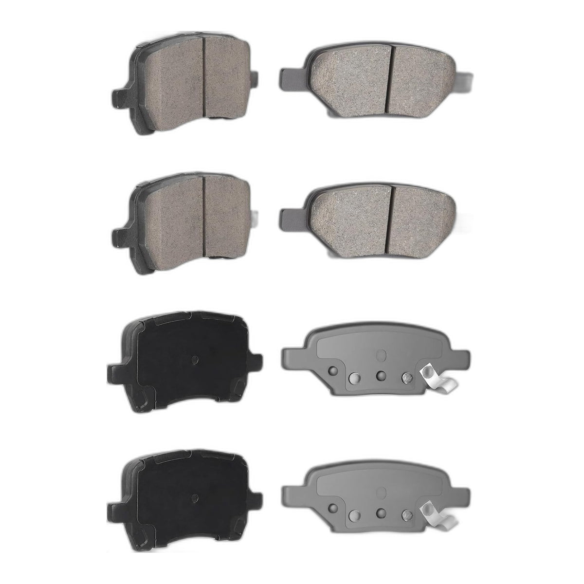Front Rear Ceramic Disc Brake Pads Set for Chevy Malibu 2004-2012, for